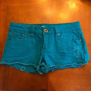 Blue jean shorts